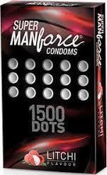 Manforce Super Manforce 1500 Dots Condom Litchi