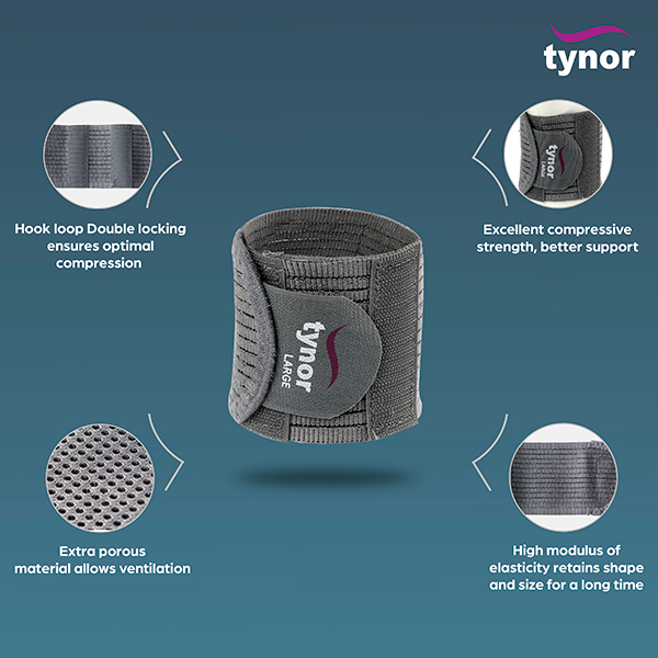 Tynor Wrist Brace with Double Lock