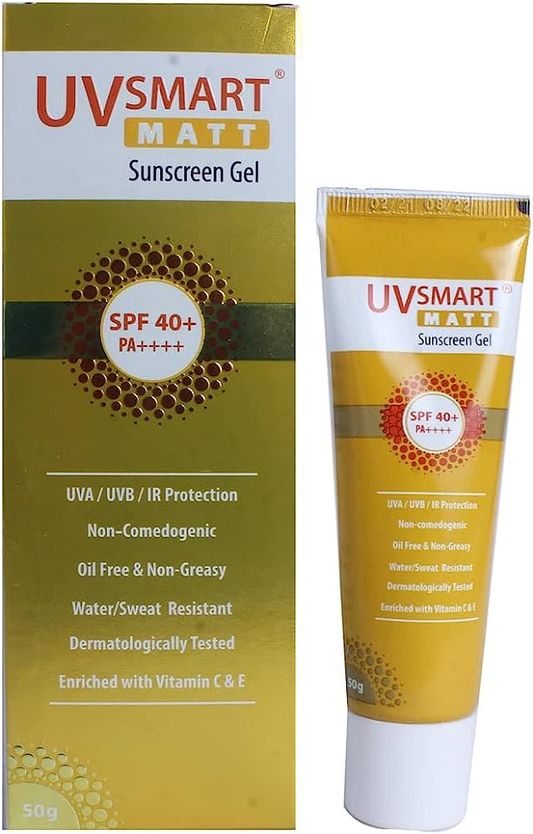 Uv Smart Matt Sunscreen Gel SPF 40+