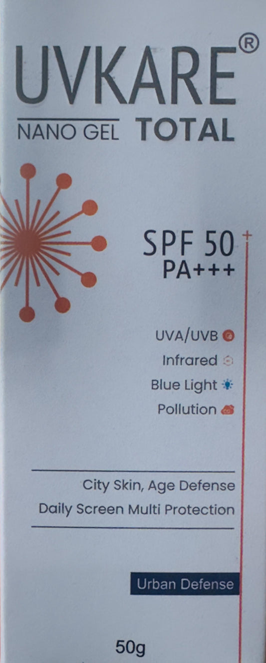 UvKare Total Nano Gel SPF50 Sunscreen