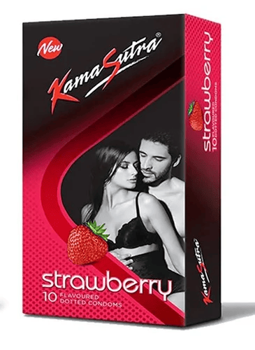 KamaSutra Dotted Condom Strawberry