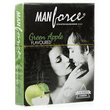 Manforce Extra Dotted Condom Green Apple