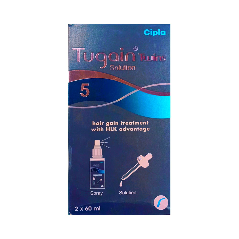 Tugain Twins 5 Solution (60ml Each)