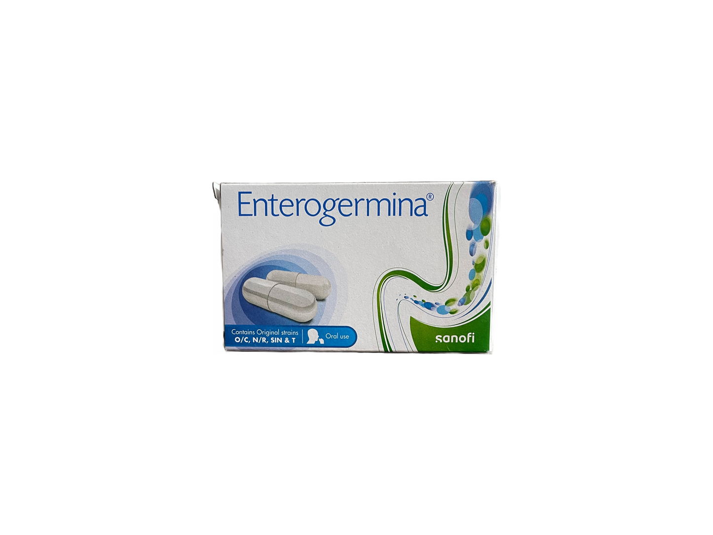 Enterogermina Probiotic Capsule Supplement for Diarrhea Treatment & Restoration of Gut Flora, for Kids & Adults Capsule