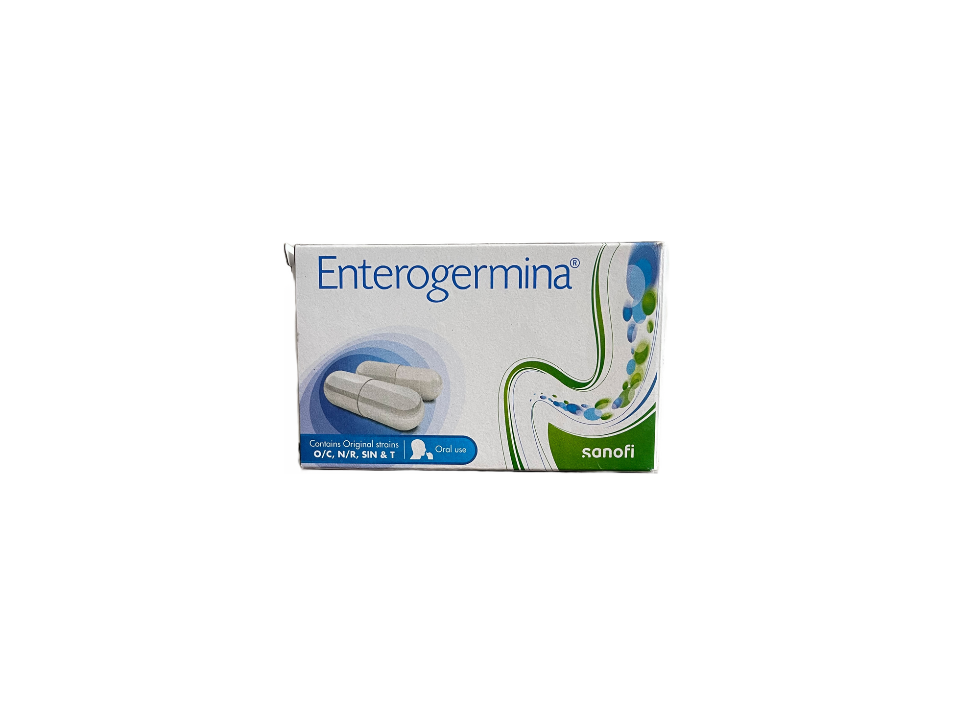 Enterogermina Probiotic Capsule Supplement for Diarrhea Treatment & Restoration of Gut Flora, for Kids & Adults Capsule